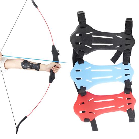 Защитная нарукавница для стрельбы из лука, регулируемая 2 ремня с пряжками, мягкая резиновая нарукавная нарукавная защита для стрельбы из лука, детская, молодежная, быстроносится, гибкая нарукавная нарукавная нарукавная защита для стрельбы из лука