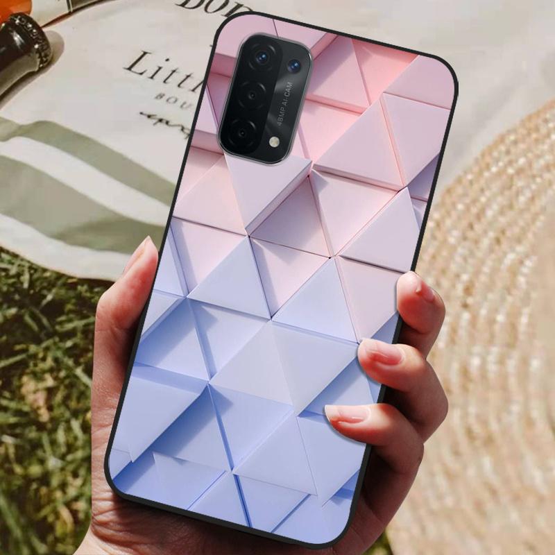 Чехол для Oppo A54 5G Силиконовая задняя крышка Чехол для телефона для Oppo A54 5G CPH2195 Чехлы Мягкий бампер coque для OPPOA54 A 54 5G 6,5 дюйма
