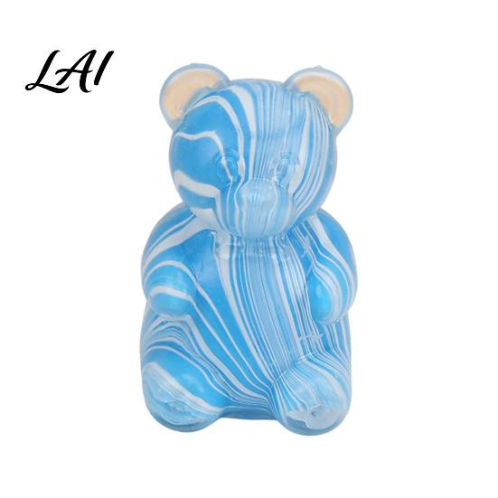 Soft Pinch Toy for Tactile Stimulation Cute Bear Squeeze Toy Portable TPR Decompression Handheld Fidgets Stress Relief Maltose Texture Sensory Fidget
