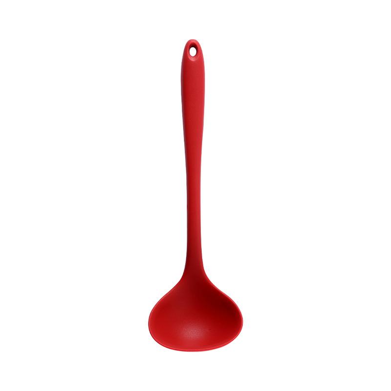 Long Handle Silicone Soup Spoon Large Ramen Noodles Tablespoons Pot Porridge Ladle Scoop Kawaii Japanese Kitchen Utensils