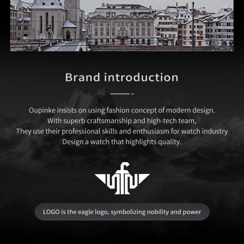 OUPINKE Новые мужские часы для бизнеса и отдыха, механические часы, многофункциональные механические часы Green Water Ghost, элитные деловые часы