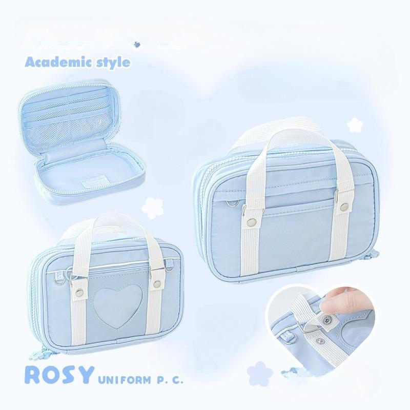 Мягкие принадлежности RosyPosy, одинаковая болезненная сумка-папка для окна, сумка-органайзер для сумочки большой вместимости, студенческая сумка-пенал