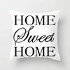 Home decorated black and white geometric cube letter printing cushion cushion car bedroom living room sofa pillow sleeve