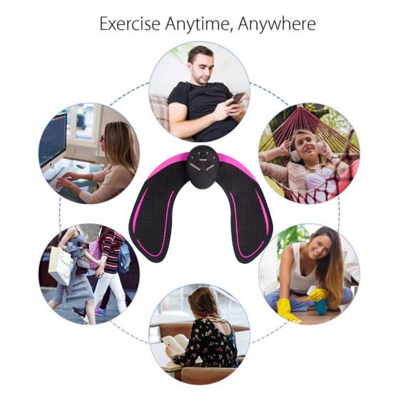 Интеллектуальный тренажер для бедер и ягодиц с регулируемыми режимами, работающий от батареи, портативный интеллектуальный тренажер для ягодиц, оборудование для тренировок