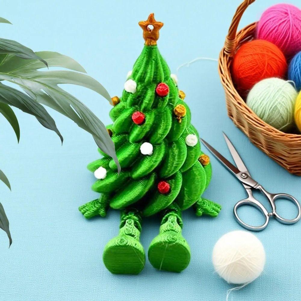 Colorful 3D Printed Christmas Tree Funny Xmas Decoration Christmas Tree Model  Living Room