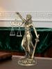 Фигурка Леди Правосудия Смоляная Настольная Скульптура Весы Правосудия Скульптура для Дома Офиса Кабинета Гостиной Спальни Прикроватной