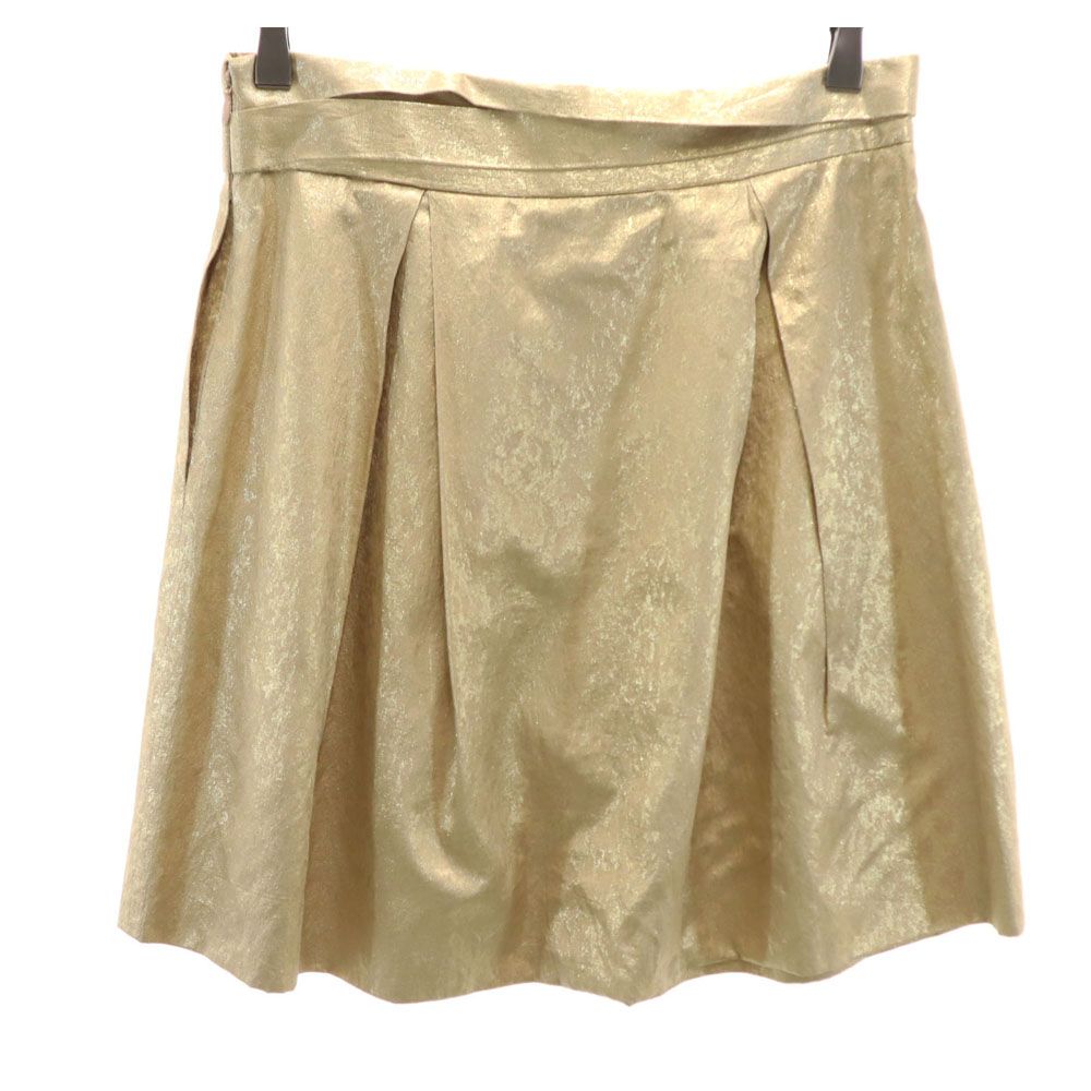 Chloe French silk blend Mini skirt T34 gold Women Used
