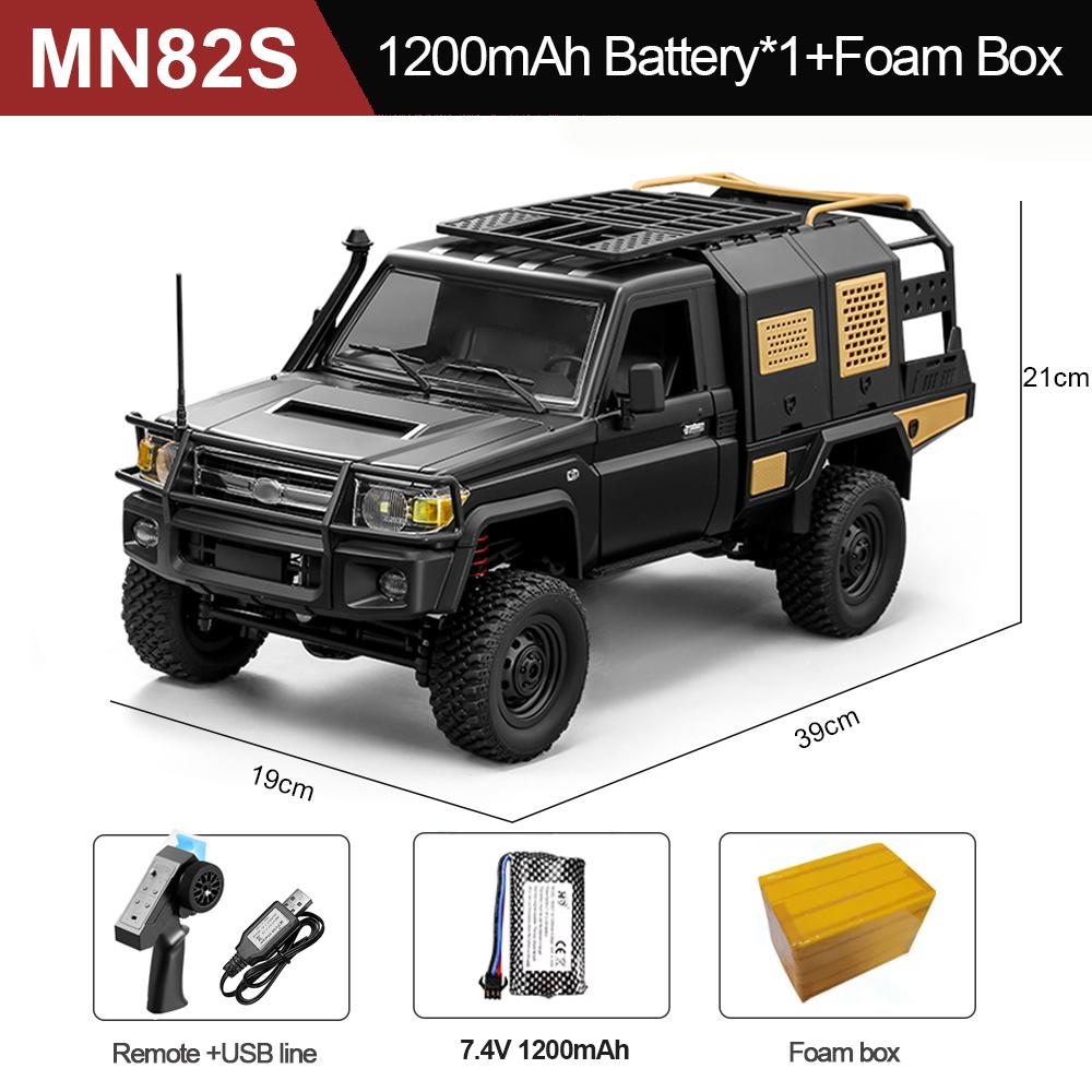 RC Гусеничный Вездеход MN82S 1/12 Полномасштабный RC Пикап LC79 Короткий Грузовик 4WD Машина для Скалолазания и Внедорожья с Дистанционным Управлением Игрушки для Мальчиков Взрослых Подарки