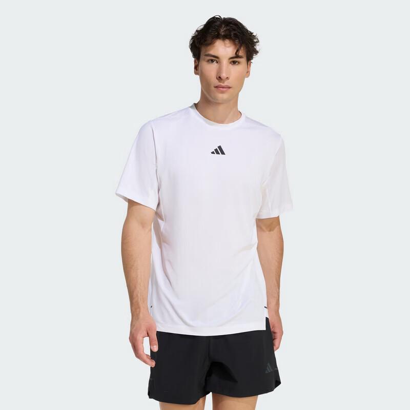 adidas Мужская футболка с коротким рукавом для бега на открытом воздухе