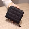 Korean Style Plaid Mini Wallet: Retro Short Coin Purse & Card Holder for Women