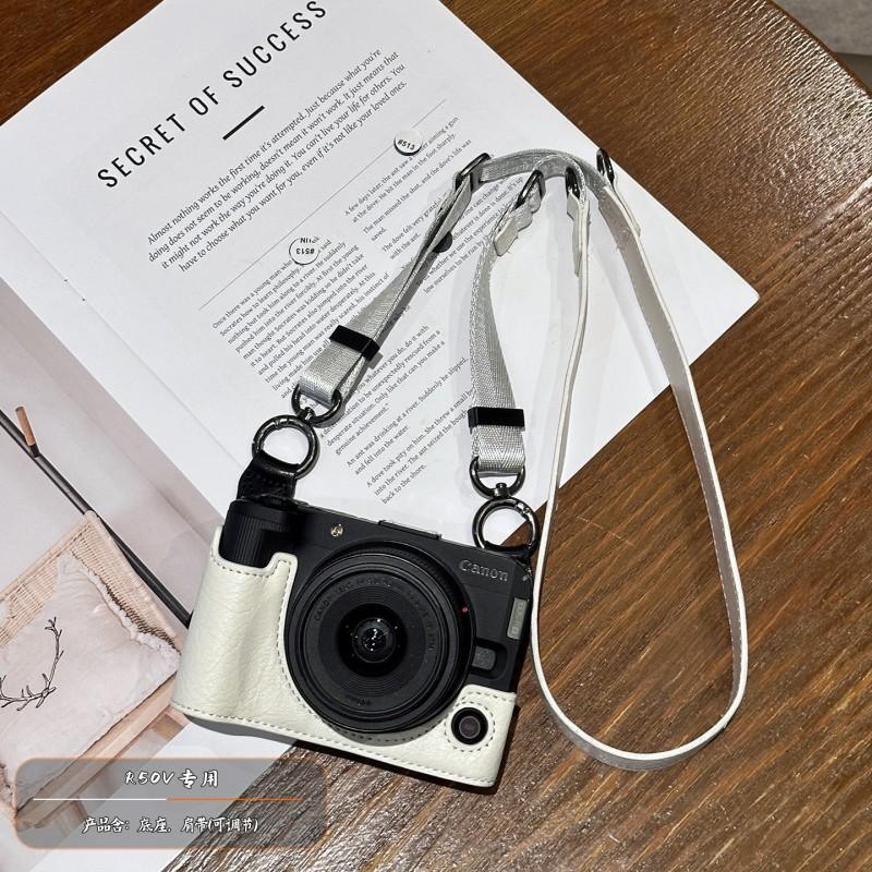 Canon EOS R50 V Camera Case With Detachable Strap Accessory Pouch R10 R100 R6 Mark III R5 II 200D