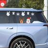 Christmas Car paper Merry Christmas - Waterproof Santa Claus and reindeer window decorations - Christmas decorative decals