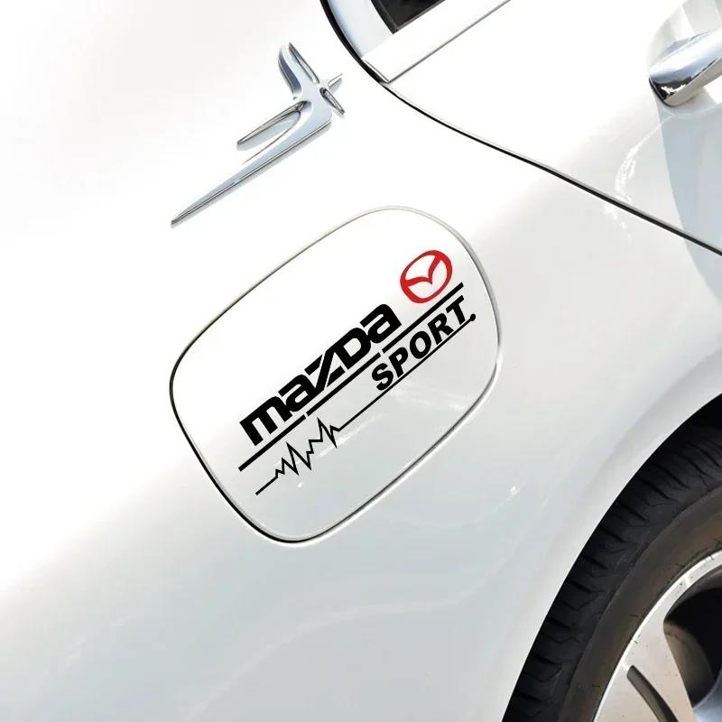 2Pcs Car Accessories Rearview Mirror Decor Stickers Badge Emblem Decal For Mazda 3 CX3 CX4 CX5 CX7 CX9 CX30 RX7 MX3 Axela Atenza h4