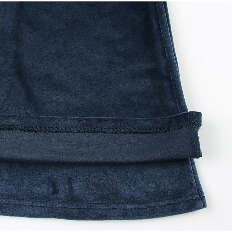 Повседневные брюки из синего бархата, уличные прямые брюки с шитьем, винтажные свободные женские брюки с завязками и низкой талией, базовые, весна-осень 2025 г.