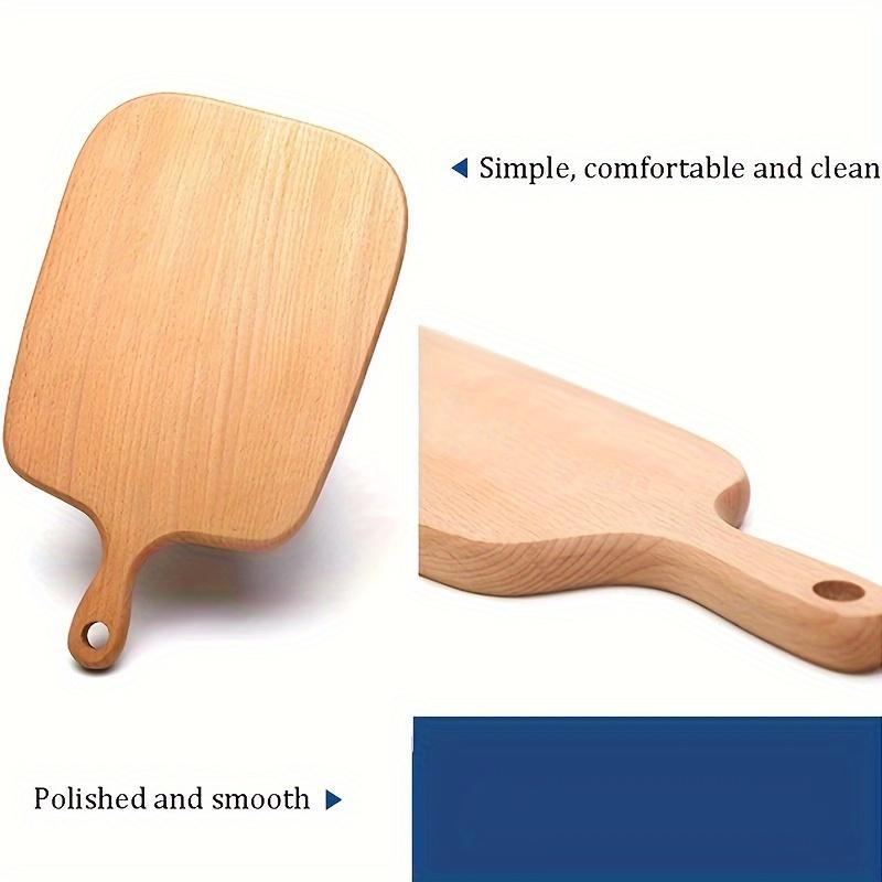 1Pc Beechwood Multipurpose Tray - Serving Board for Breakfast, Coffee Shop, Pizza, Bread, Fruit, Vegetable & Party Sushi