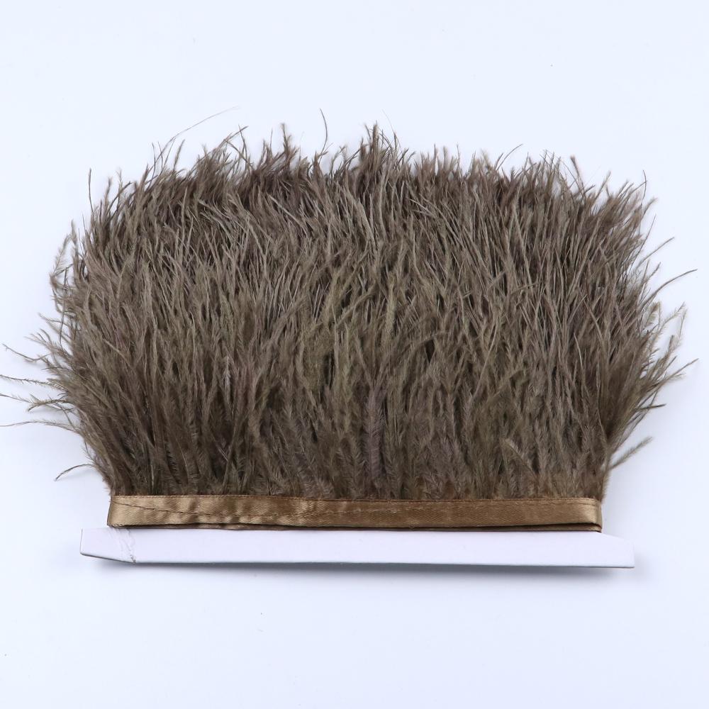 Перо 1 метр Пушистое Синее Страусиные Перья Отделка Бахрома 8-10 см Свадебное Украшение Лента из Перьев для Вечеринки Одежды Шитье Перья Поделки