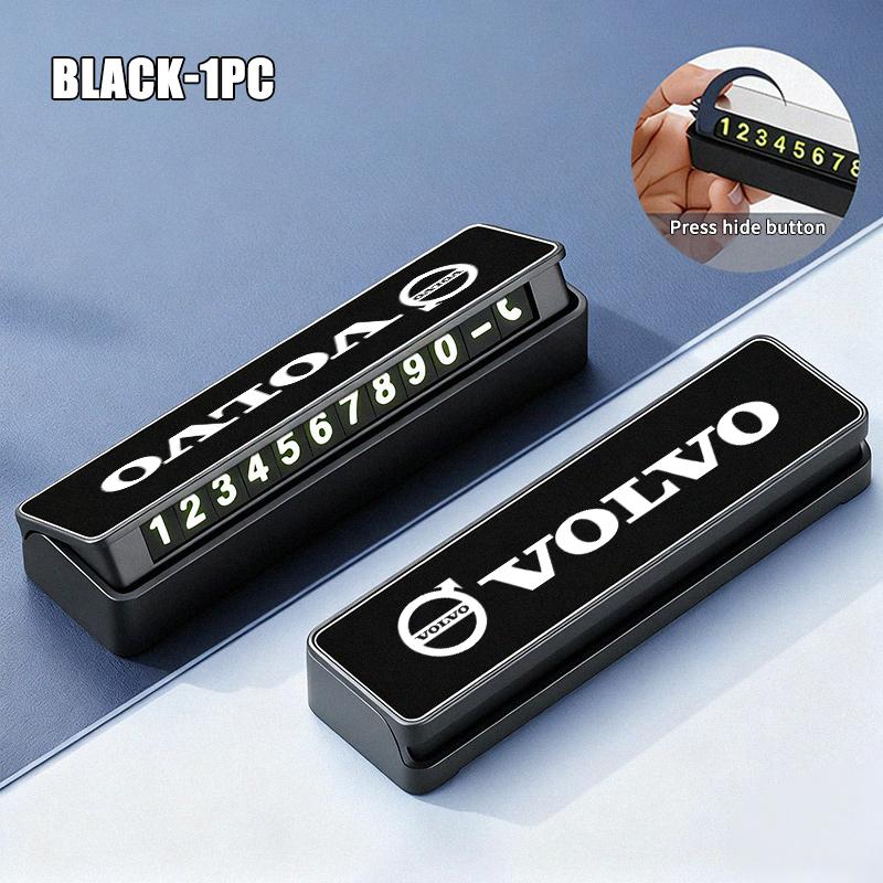For Volvo Car Accessories Temporary Parking Card Night Glowing Sign To Stop V60 V50 V40 S80 S60 S90 C40 XC40 V70 XC70 XC60 XC90