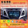 Для Hyundai Elantra Avente i35 2011-2015 Автомобильный радиоприемник Android 14 Carplay Авто GPS-навигация Мультимедийный проигрыватель Видео Стерео 2 DIN