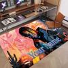 Custom Name Crystal Velvet Rug,Travis Scott Comfortable Anti Slip Floor Mat For Room Decoration