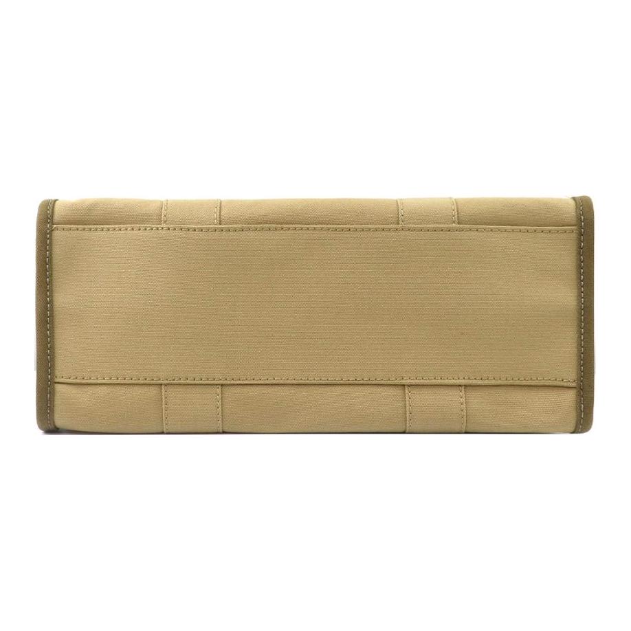 Marc Jacobs Logo Zip Closure Cotton Tote Bag Shopping Bag Shoulder Handbag Women tote Beige Green H073M01RE21-373
