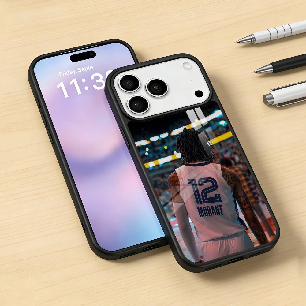 Cool J-Ja M-Morant 12 Phone Case For iPhone17,16,15,14,13,12,Pro,Max,Magnetic For Magsafe Wireless Charging