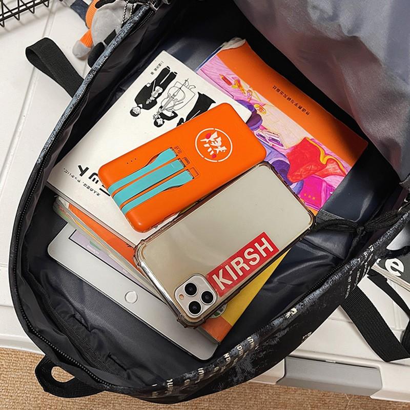 Unisex Large Capacity Backpack High School College Students Lightweight Nylon Travel Laptop Bag With Breathable Back Panel