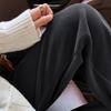 Брюки для беременных с высокой посадкой в полоску с широкими штанинами - Весенне-осенние драпирующиеся брюки с поддержкой живота