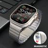 Магнитный металлический ремешок для Apple Watch Ultra2 49 мм Серии 10 46 мм Стальной ремешок для Серии 9 8 7 6 5 4 SE 45 мм 44 мм Correa