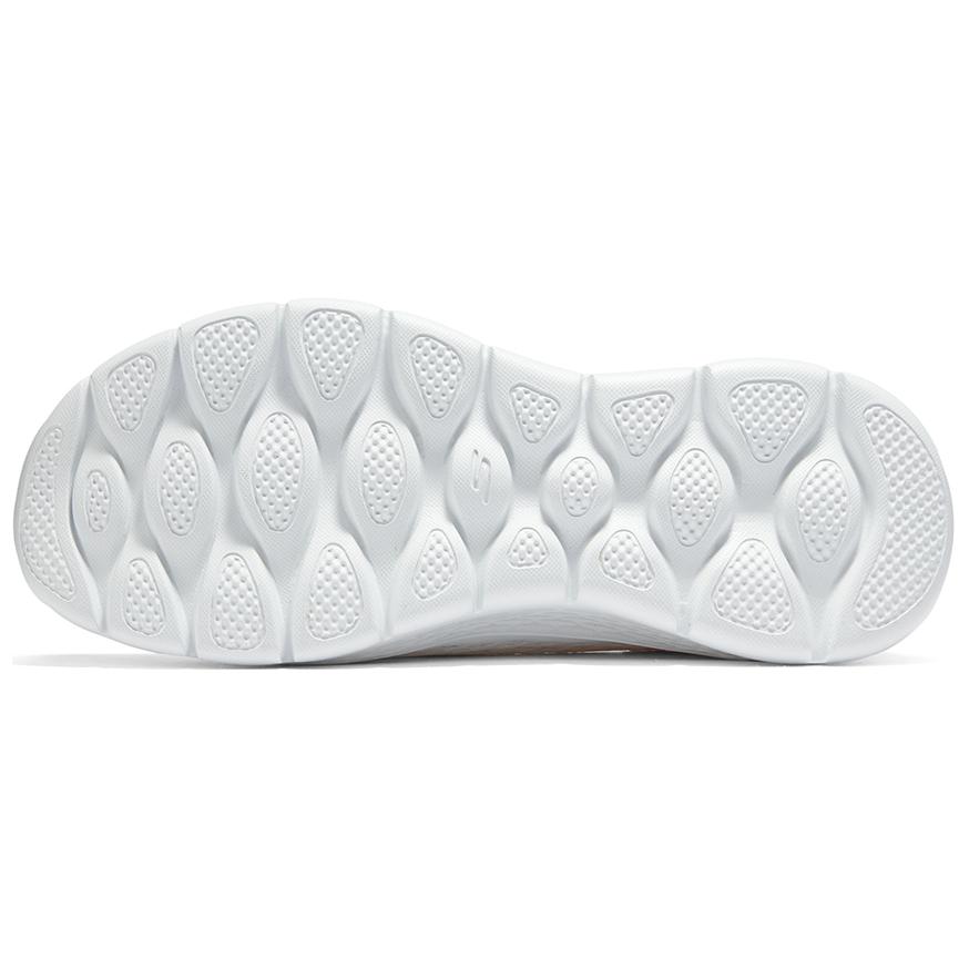 Skechers Go Walk Flex Удобные Амортизирующие Прочные Низкие Повседневные Кроссовки Женские Белый Розовый 124829-WPK