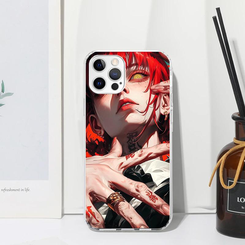 C-Chainsaw Mans Makima Phone Case For Iphone 17 Air 16 15 Plus 16E 14 Pro Max 13 Mini 12 11 7 8 SE Fundas Soft Back Cover 17 Air