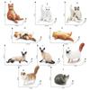 Cute Pet Cat Figures PVC Kids Toy Party Decoration Cat Animal Model  Gift