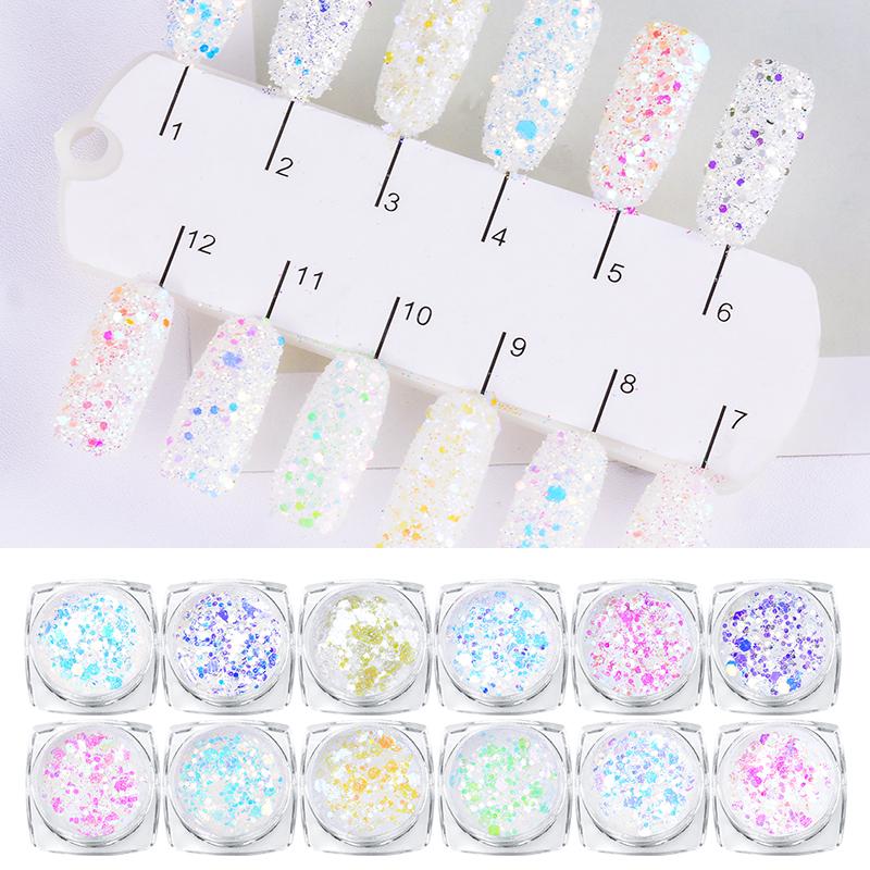 1g Holographic Shiny Nail Art Glitter Powder Dust Decor Sequins Chrome Pigment