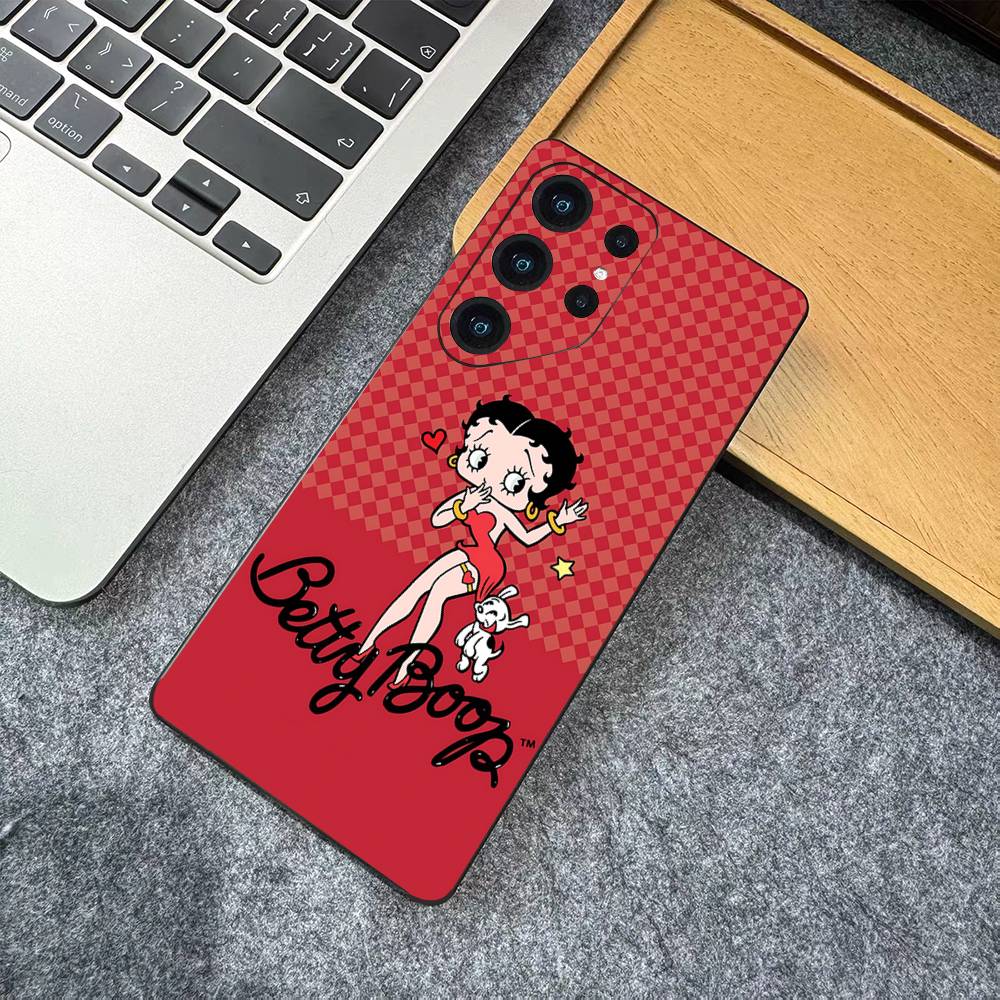B-Betty-Cute-B-Boop Anime Phone Case For Samsung S 24 fe 25 Ultra plus 20 lite 21 30 22 23 24 22 Ultra 5G Fundas