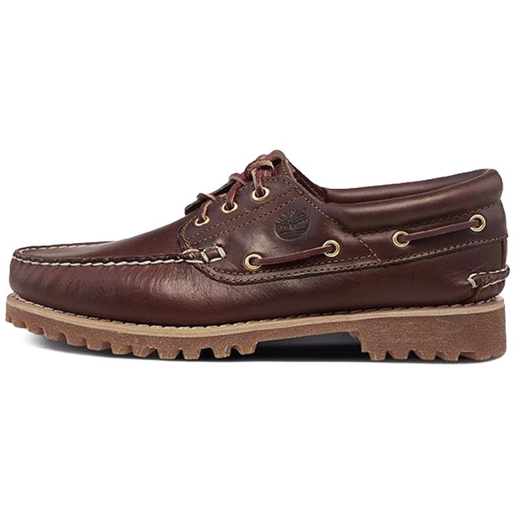 Timberland Leather Casual Slip-Resistant Shock-Absorbing Low-Top Sneakers Men Sneakers Brown 30003