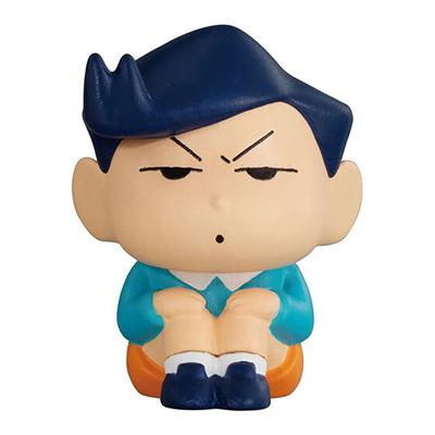 Japanese Bandai Genuine Gacha Scale Model Crayon Shin-chan Sitting and Waiting Boochan Sakurada Nee Shin-chan Action Figure Toys