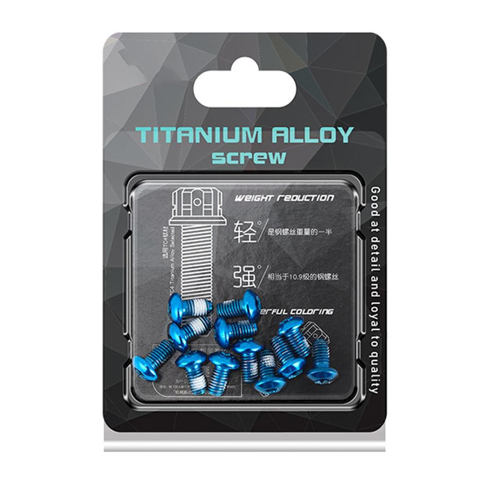 12 шт. Болты ротора дискового тормоза M5x10мм Велосипедные запчасти MTB Горный велосипед Тормозные винты