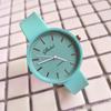 Exquisite Product Candy Color Analog Round Dial Silicone Band Quartz Wrist Watch