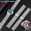 Новый миланский металлический ремешок для часов SWATCH YCS YAS YGS IRONY, браслет из нержавеющей стали, 17 мм 19 мм 20 мм, для мужчин и женщин, дышащий