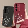 Little Fresh Floral Phone Cover For Samsung S25 S24 FE S23 S22 Ultra S21 A55 A35 A54 A34 A53 A14 Shockproof Soft Silicone Lens Protection Bumper Case