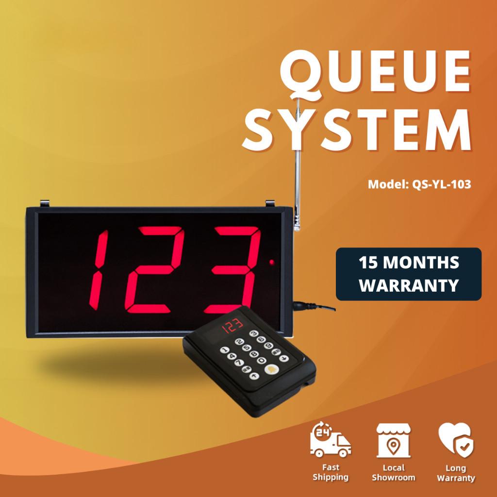 3-Digit Wireless Call System / Wireless Numbering Call System | Restaurant Calling device Wireless Queue System