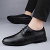 Модная Роскошная Марка Мужские Оксфорды Деловая Обувь Мужская Натуральная Кожа Повседневная Обувь на Шнуровке Высокое Качество Обувь для Ходьбы на Открытом Воздухе