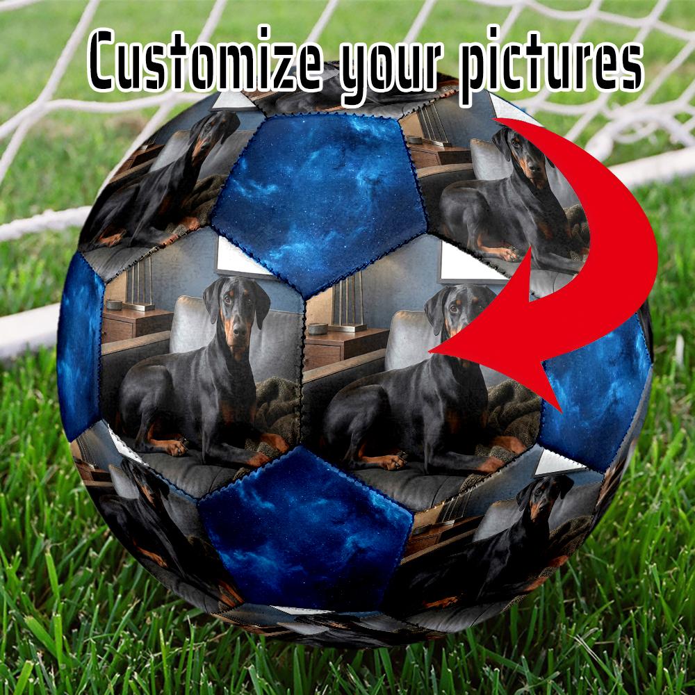 1pc Custom Photo Image Soccer Ball Size 5 Indoor Soccer Ball Fashion Colorful Backyard Game - Great For Sports Fans Gift