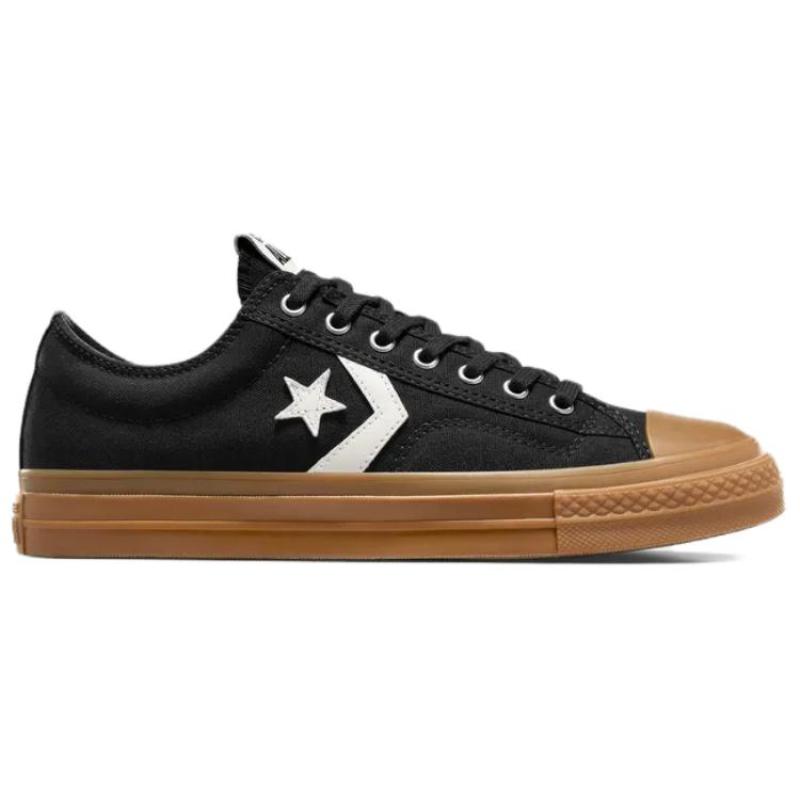 Converse Star Player 76 Comfortable and Versatile Non-Slip and Abrasion Resistant Board Shoes Unisex Black