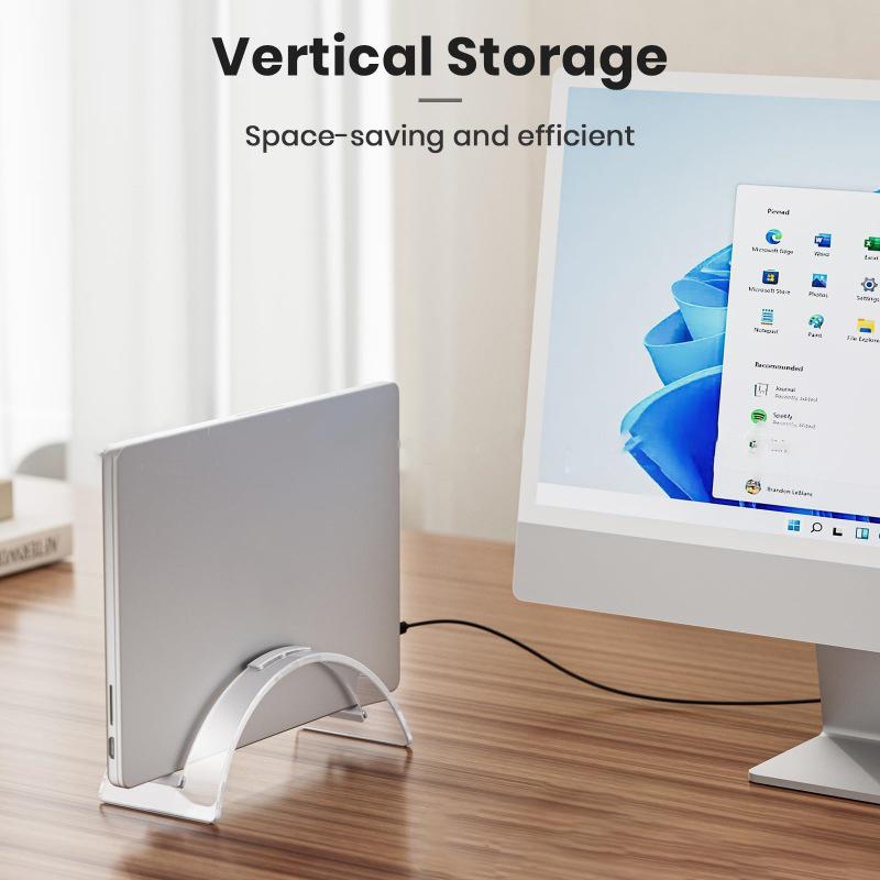 Акриловая настольная подставка Акриловая вертикальная подставка для ноутбука с высокой устойчивостью и большой грузоподъемностью Для личного пользования Для организованного использования