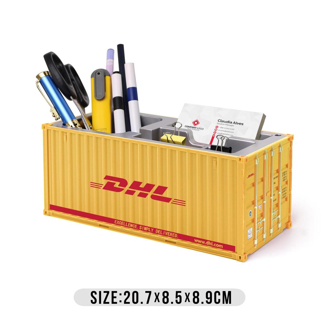 Модель-украшение контейнера DHL: Подарок для хранения на рабочем столе для мероприятий логистической компании