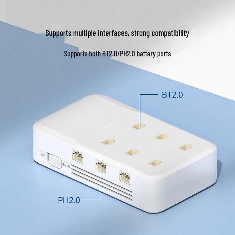 Pandengweil 6-Port 1S LiPo Battery Charger for FPV Drones