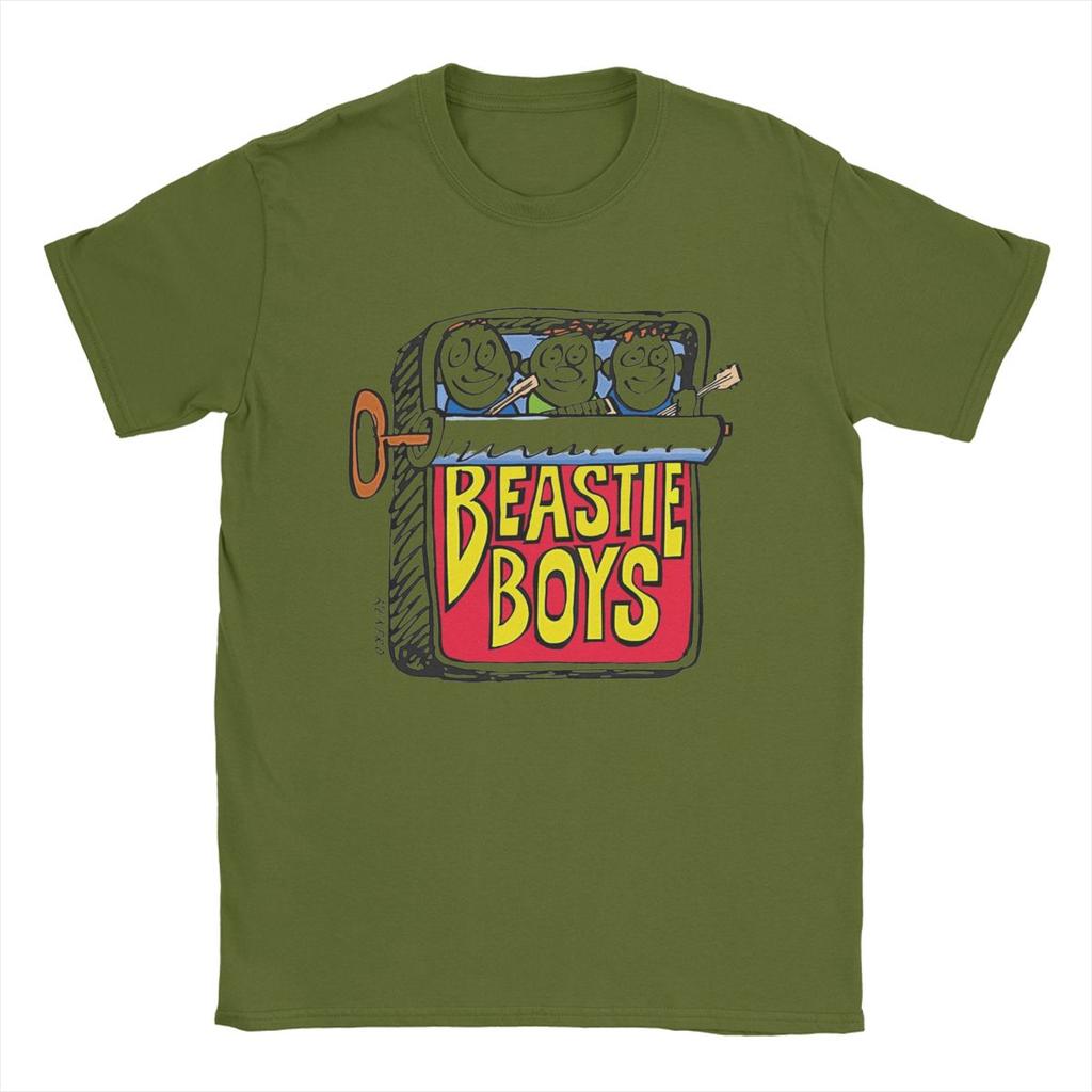 Потрясающие футболки Beastie Boys в виде консервной банки с сардинами для мужчин, хлопковые футболки с круглым вырезом, футболки с коротким рукавом, размеры 4XL 5XL, топы