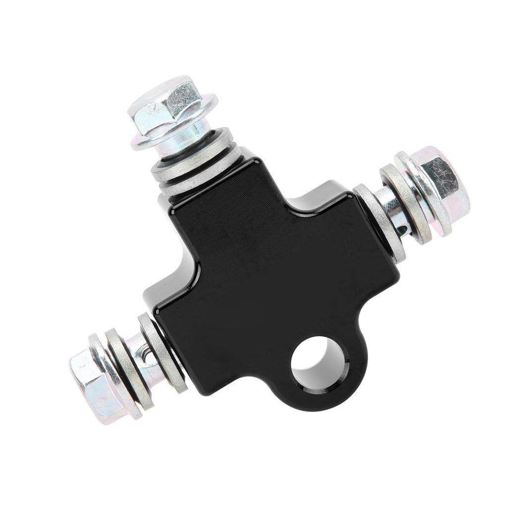 Tee Connector Coupling 3‑Way Tubing Hose Steel Universal for Motorcycle ATV ModificationBlack