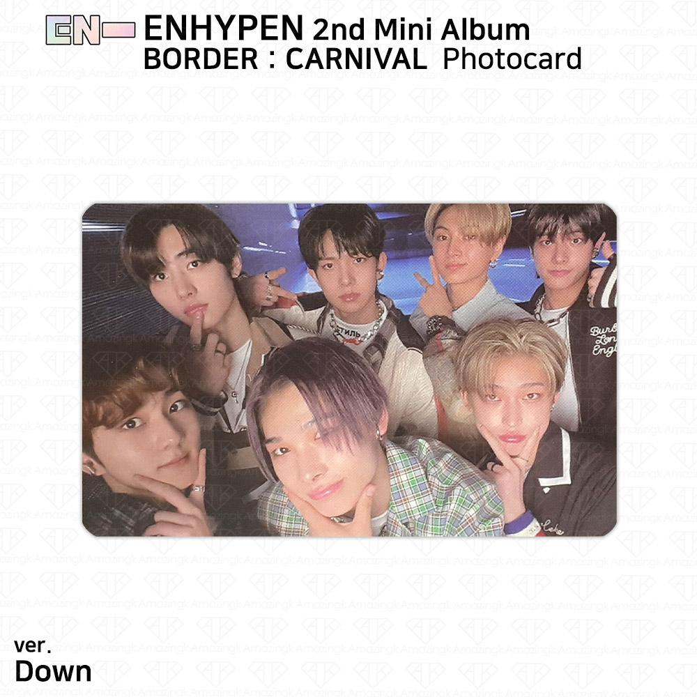 ENHYPEN 2-й мини-альбом Border Carnival, официальная фотокарточка Up Hype Down Ver. KPOP