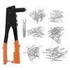Heavy Duty Riveter Kit with 120 Rivets High Strength Wear Resistant Rivet Tool Kit for Metal